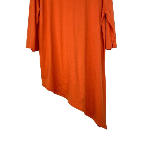 Indigenous | Organic Cotton 3/4 Sleeve Top Orange - Picture 4 of 10